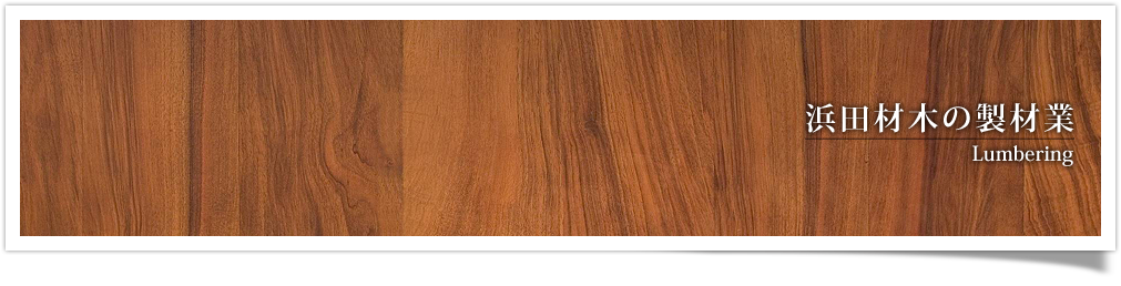 浜田材木の製材業